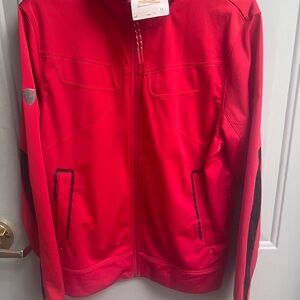 Red Zip-Up Jacket